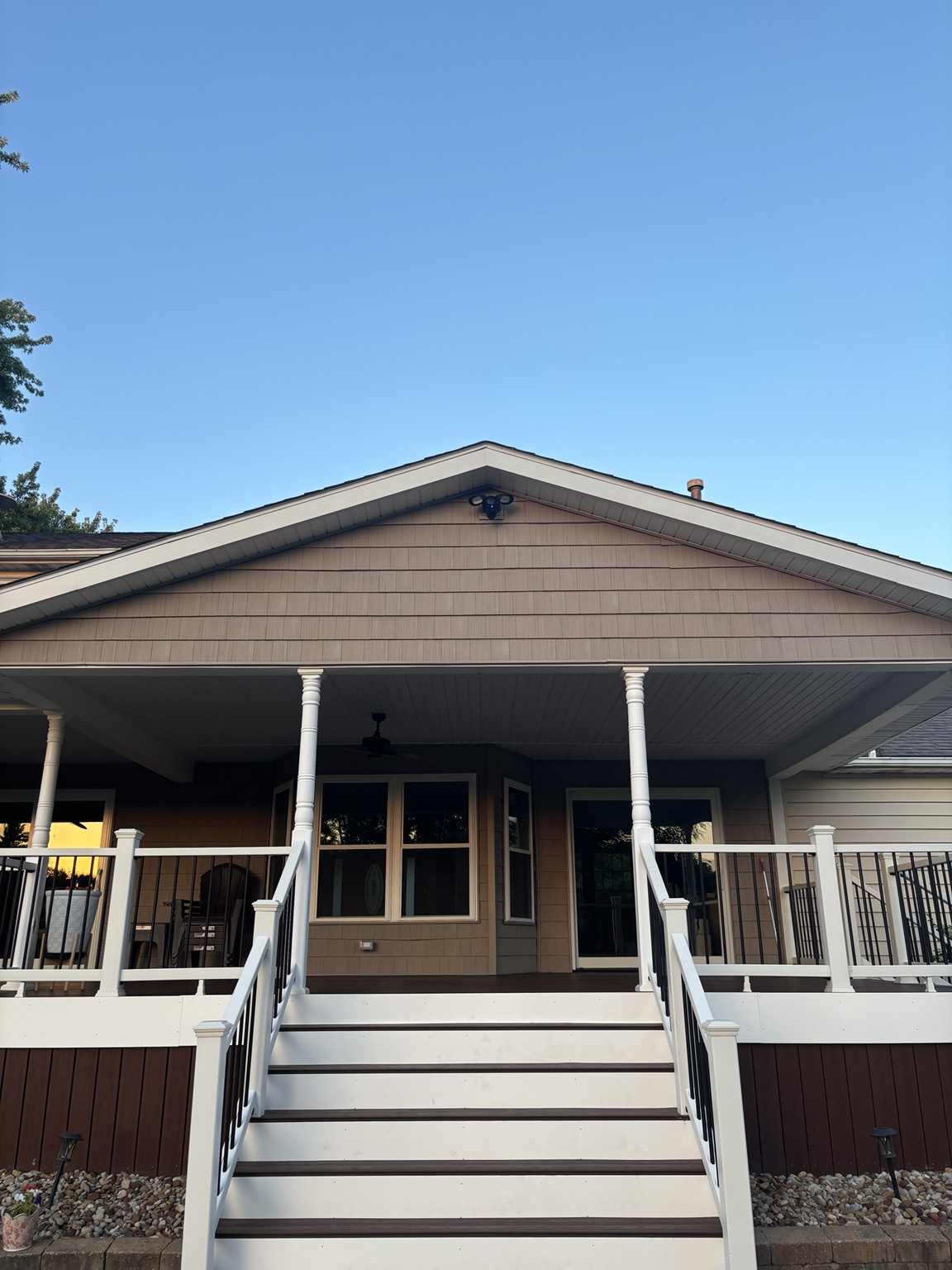Outdoor camera installation on Cleveland area home